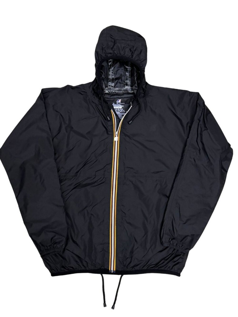 K-WAY Waterproof Rain Jacket Lightweight Windbreaker Streetwear Coat Mens Large